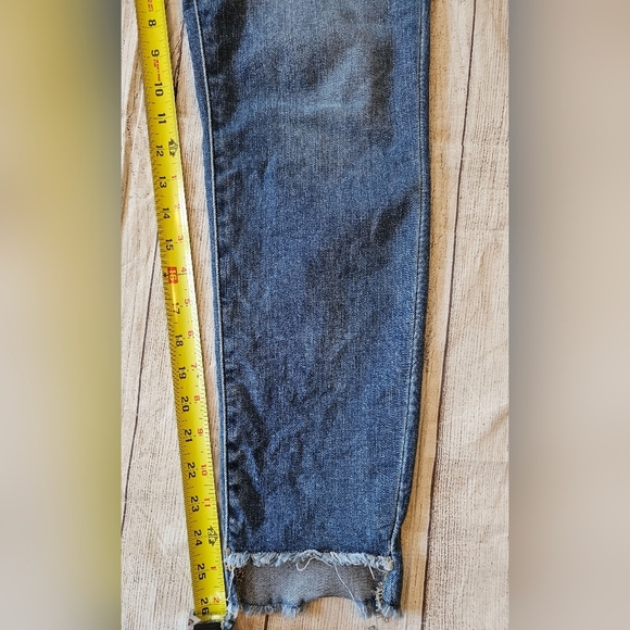 J. Crew Mercantile Size 28• High Rise 11.5" Skinny Button Fly Jeans Raw Step Hem - Picture 9 of 10